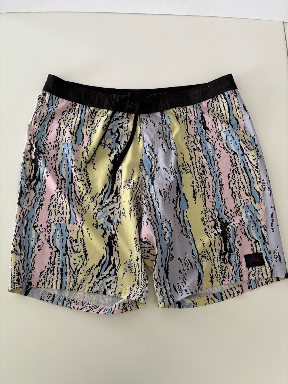 Rusty Men’s Multi-Color Swim Trunks Size 38